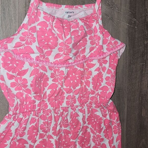 Carters Pink and White Floral Dress - Picture 2 of 3